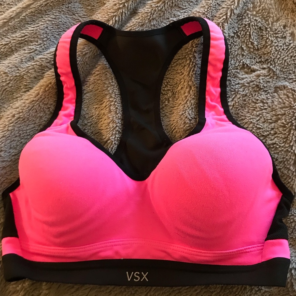 Victorias Secret pink padded sports bra